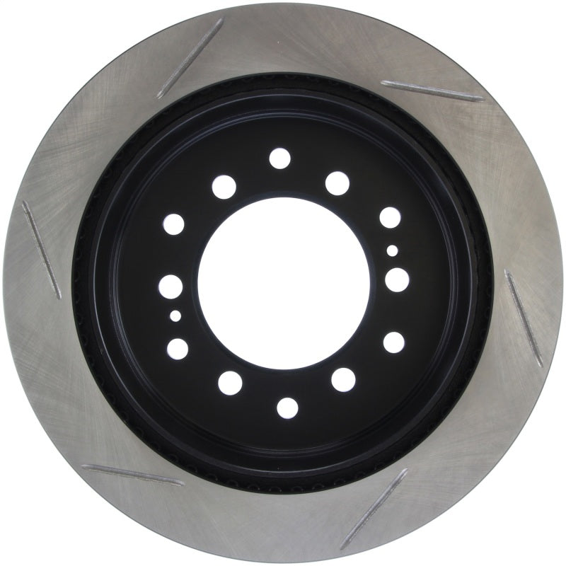 StopTech Power Slot Slotted Left Rear Rotor | Toyota 4Runner (03-05) / 4Runner (06-09) / Lexus GX470 (03-09) (126.44128SL)