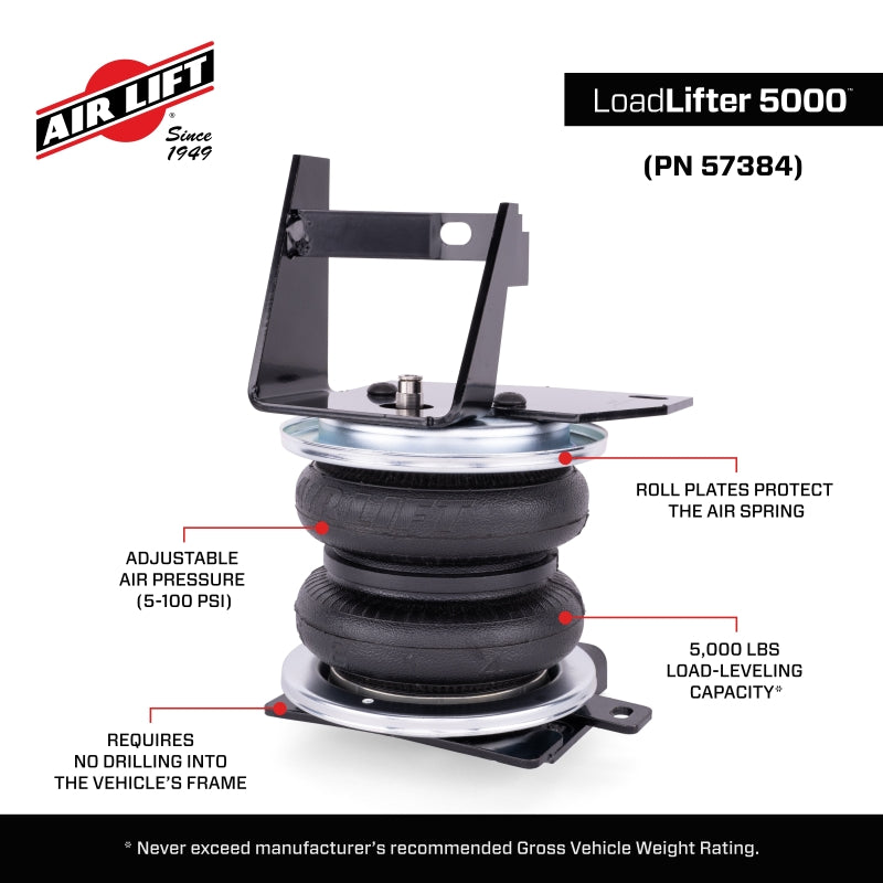 Air Lift LoadLifter 5000 Air Spring Kit | Toyota 4Runner (25-26) (57384)