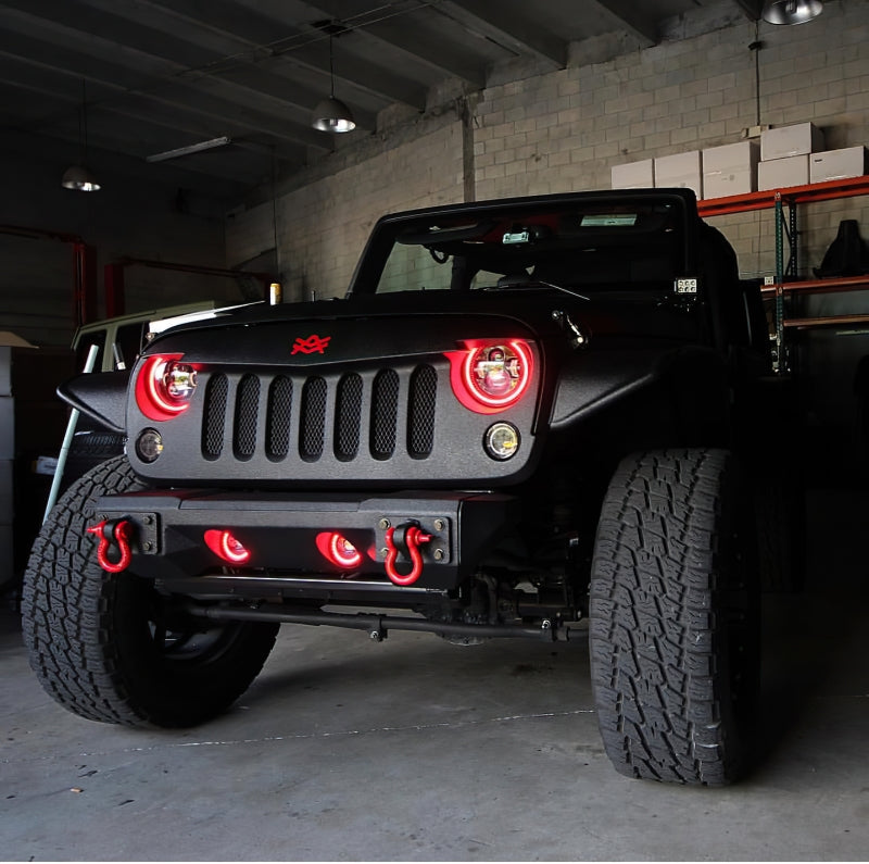 Oracle Lighting High Powered Black LED Headlights: Jeep Wrangler (07-17) / Wrangler JK (18)