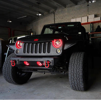Oracle Lighting High Powered Black LED Headlights: Jeep Wrangler (07-17) / Wrangler JK (18)