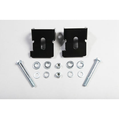 Rugged Ridge Black Powder Coated Steel Front Lower Control Arm Skid Plates (FRONT): Jeep Wrangler (07-18) / Grand Cherokee (05-10) - Black
