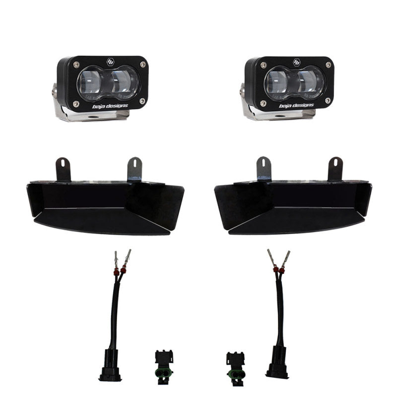 Baja Designs S2 SAE Fog Pocket Light Kit | Dodge Ram 2500 (19-25) / Ram 3500 (19-25) (448165)