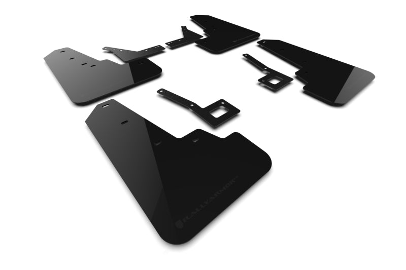 Rally Armor Black UR Mud Flap: Ram 1500 2019-2024 w/ Metallic Black Logo