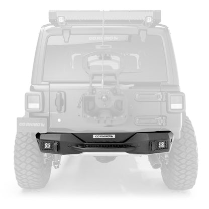 Go Rhino Rockline Stubby Rear Bumper: Jeep Wrangler JL 2018-2026