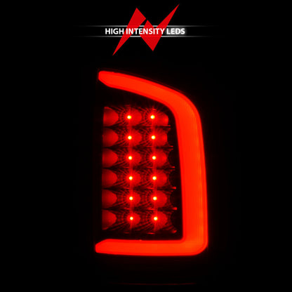 ANZO LED Tail Lights w/ Light Bar (Black/Clear): Dodge Ram 2002 - 2006 (1500, 2500, 3500)