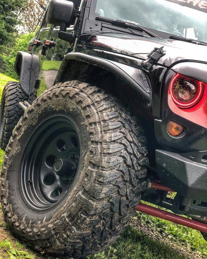 ORACLE Lighting 7in High Powered LED Headlights (FRONT): Jeep Wrangler / Wrangler JK (07-18) - Black