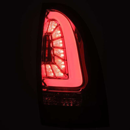 AlphaRex PRO-Series LED Tail Lights Jet Black | Toyota Tacoma (05-15) (680030)
