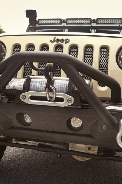 Rugged Ridge Circular LED Light and Mount Kit: Fits Most Jeep Wrangler Models (2007-2018)