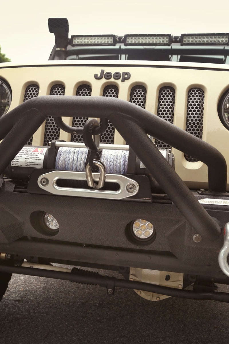 Rugged Ridge Circular LED Light and Mount Kit: Fits Most Jeep Wrangler Models (2007-2018)