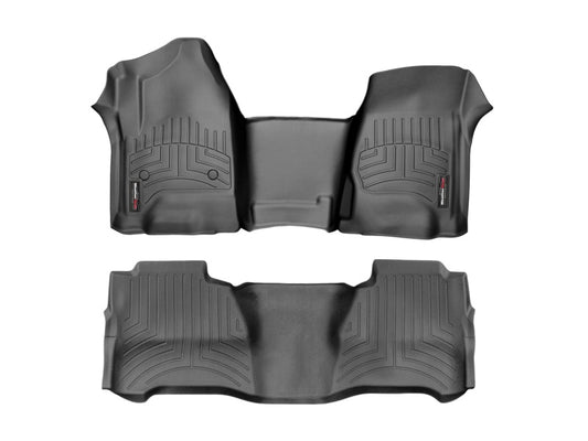 WeatherTech FloorLiner Front & Rear Floor Mats (Black): Jeep Wrangler JK 2014 - 2018