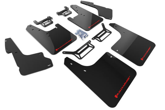 Rally Armor 12-24 Toyota 4Runner Black UR Mud Flap w/Red Logo | Toyota 4Runner (10-24) (MF48-UR-BLK/RD)