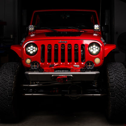 Baja Designs LP6 LED Headlight Kit: Jeep Wrangler / Grand Cherokee (07-18 / 05-10) - Amber