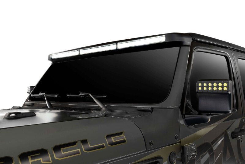 ORACLE Lighting Integrated Windshield LED Light Bar System: Jeep Wrangler / Gladiator (18-24)