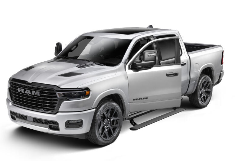 AMP Research PowerStep XL Electric Running Board (BLACK) (F&R): Ram 1500 (25-26) Gas w/ LED Lights