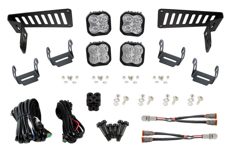 Diode Dynamics SS3 Cowl LED Bracket Kit: Jeep Wrangler / Gladiator (07-26) w/ Hardware