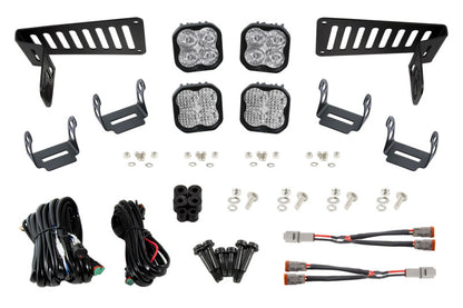 Diode Dynamics SS3 Cowl LED Bracket Kit: Jeep Wrangler / Gladiator (07-26) w/ Hardware