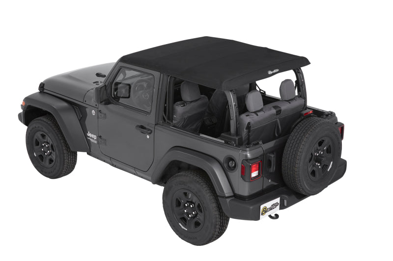 Bestop Trektop Premium Black Twill Soft Top (F&R): Jeep Wrangler JL 2018-2025 2.0L / 3.6L