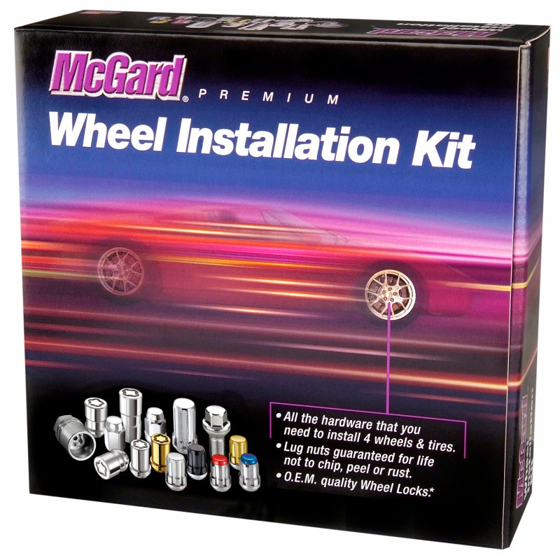 McGard SplineDrive Tuner Wheel Lock Kit M14x1.5 22mm Hex w/Tool (Cone): Jeep JL - Black