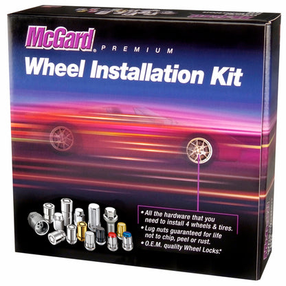 McGard SplineDrive Tuner Wheel Lock Kit M14x1.5 22mm Hex w/Tool (Cone): Jeep JL - Black
