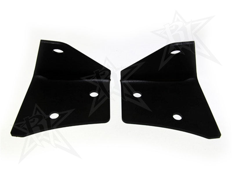 Rigid Industries A-Pillar Light Mounts SS (FRONT): Jeep Wrangler JK 2007-2018