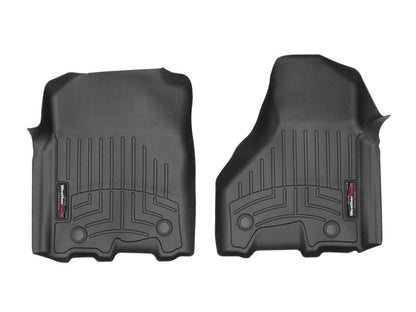 WeatherTech FloorLiner Front Floor Mats (Black): Ram 2012 - 2018 (Crew Cab w/ Vinyl Floor)