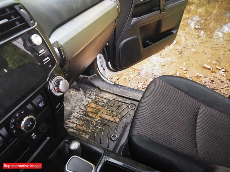 WeatherTech FloorLiner HP Front Floor Mats (Black): Ram 1500 2019 - 2024 (Quad & Crew Cab)