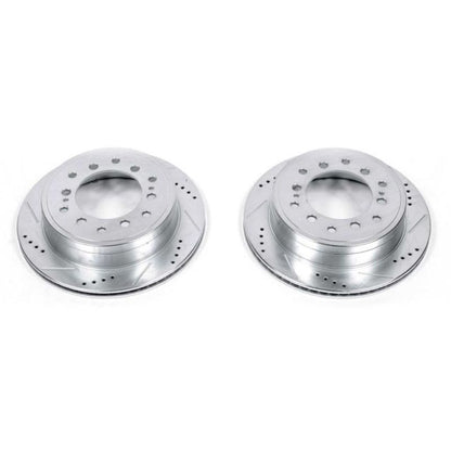 PowerStop Drilled & Slotted Rear Rotors | Lexus GX460 (10-19) (JBR1396XPR)