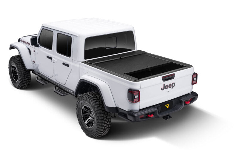 Roll-N-Lock M-Series Retractable Tonneau Cover: Jeep Gladiator (18-26) w/ Trail Rail - 5ft Bed