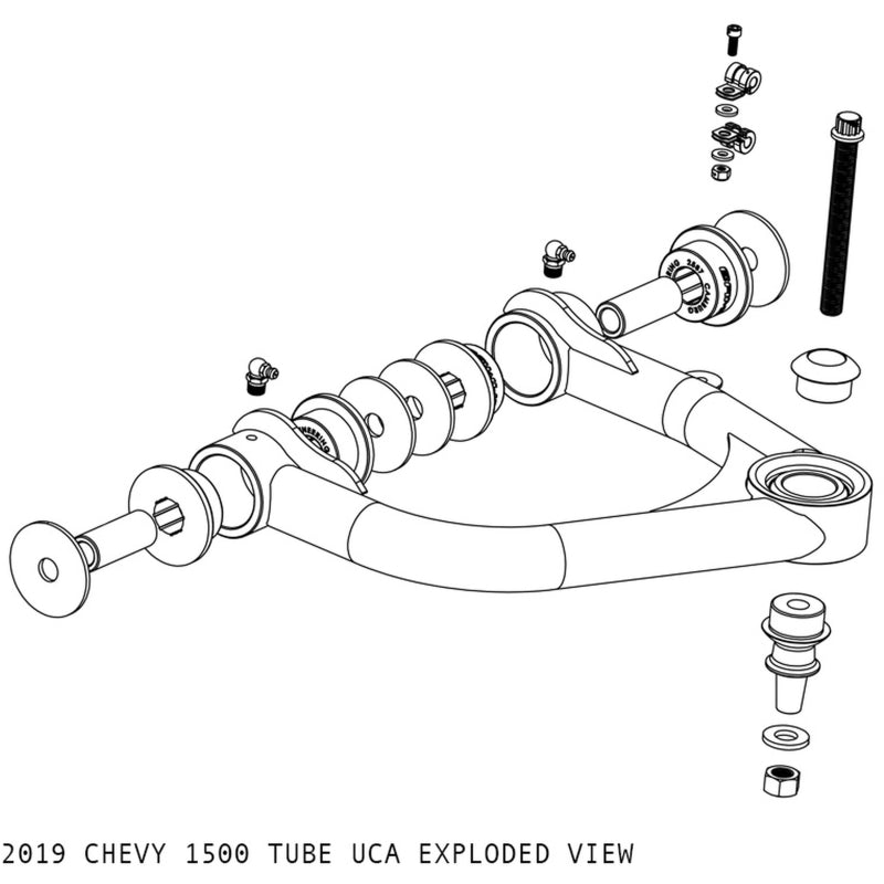 Camburg 1.25in Performance Uniball Upper Arms | Chevrolet Silverado 1500 / GMC Sierra 1500 / ZR2 / AT4 / AT4X (19-26 / 22-26) (CAM-210065)