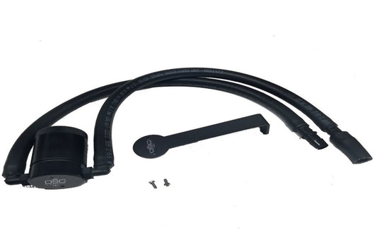 J&L Oil Separator Black Anodized (DRIVER): Jeep Wrangler JK 2012-2018 3.6L