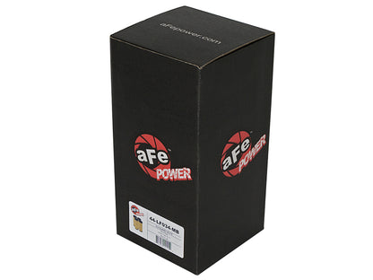 aFe PROGUARD Oil Filter 4 Pack | Ford Edge, F-150, Mustang, Lincoln, Fusion, Bronco (44-LF034-MB)