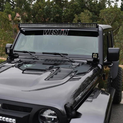 Westin Black Pillar LED Light Mount: Jeep Wrangler (18-24) / Gladiator (20-24)