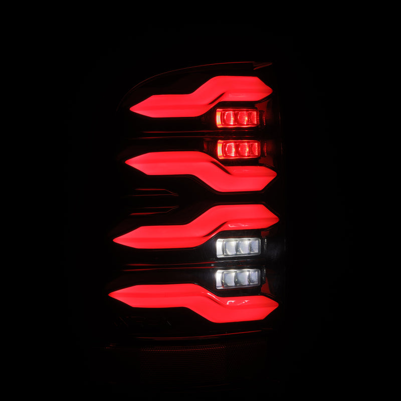 AlphaRex LUXX LED Tail Lights (Black): Dodge Ram 2009 - 2018 (1500, 2500 & 3500)