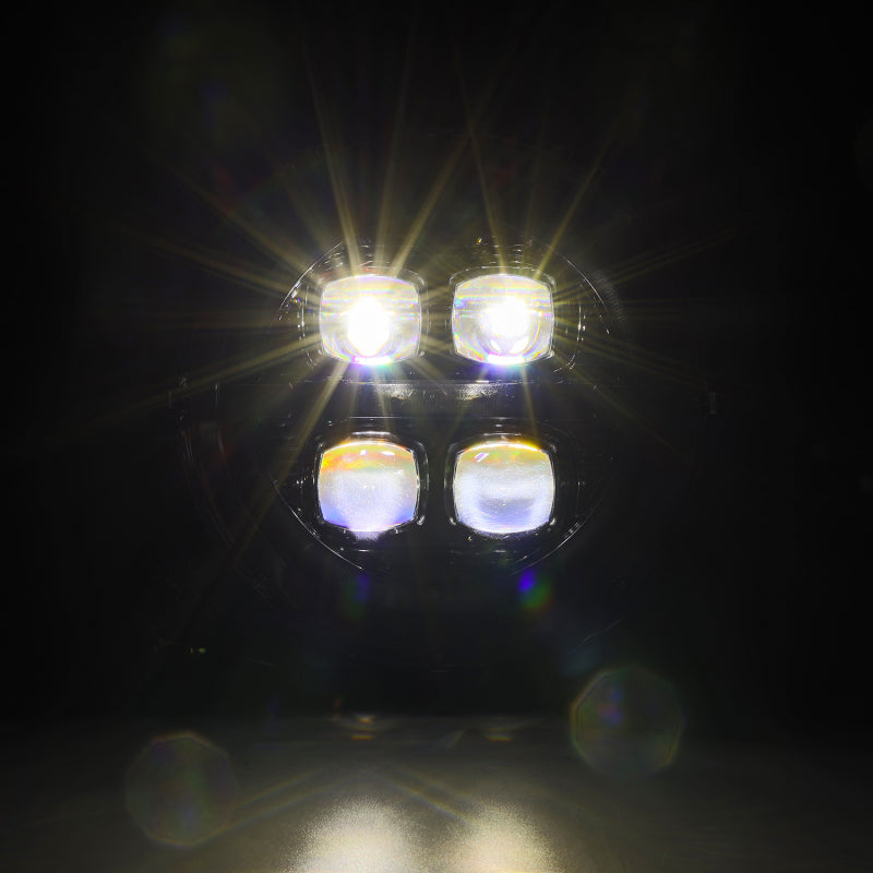AlphaRex NOVA LED Projector Headlights (Alpha-Black): Jeep Wrangler (18-25) / Gladiator (20-25)