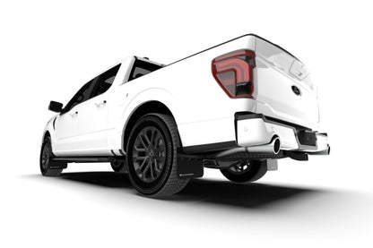 Rally Armor UR Black Mud Flaps | Ford F-150 (21-23) / F-150 (24-26) (MF115-UR-BLK-MBK)