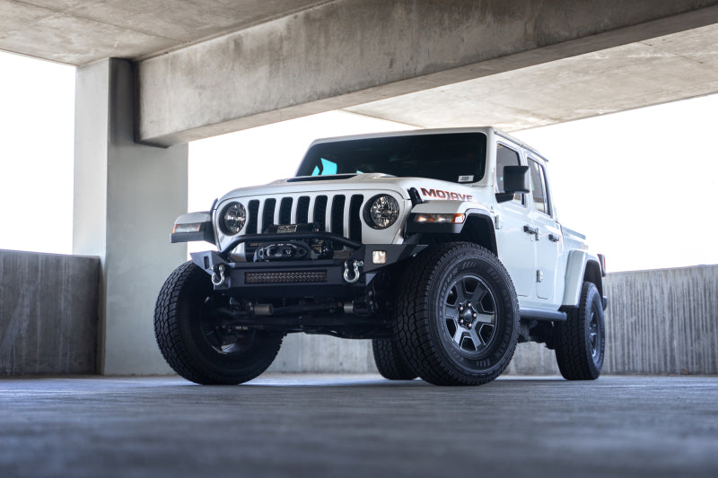 DV8 Offroad Mid-Width Winch Front Bumper: Fits Most Jeep Wrangler / Gladiator Models (2018-2026)