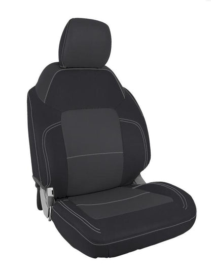 PRP 2021+ Ford Bronco 4D Front Seat Covers | Ford Bronco (21-26) Black & Grey (B060-03)