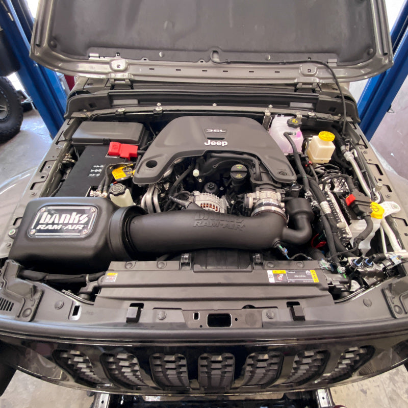Banks Ram-Air Cold Air Intake Dry Filter (F&R): Jeep Wrangler JL / Gladiator JT 2018-26 3.6L