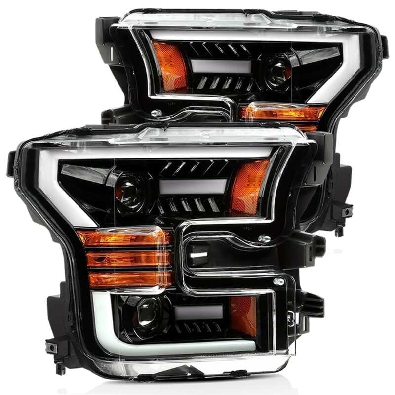 AlphaRex PRO-Series Projector Headlights Plank Style Jet Black | Ford F-150 (15-17) (880158)