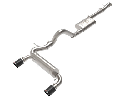 aFe Vulcan Series 3in to 2.5in SS Carbon Cat-Back | Ford Bronco (21-22) (49-33138-C)