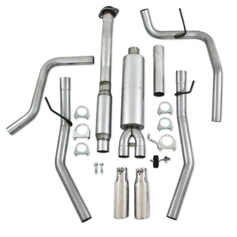 MBRP 3in Aluminized Cat Back Dual Split Rear Exit Exhaust | Ford F-150 5.0L V8 (11) (S5234AL)
