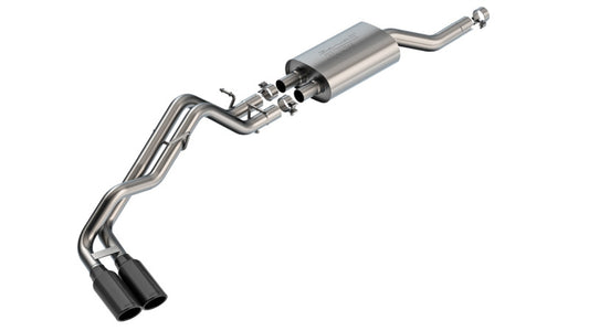 Borla 2.75" Dual Cat-Back System | Ford Ranger XLT S-Type (Black Chrome) (140975BC)