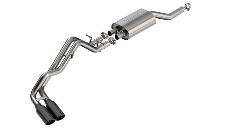 Borla 2.75" Dual Cat-Back System | Ford Ranger XLT S-Type (Black Chrome) (140975BC)