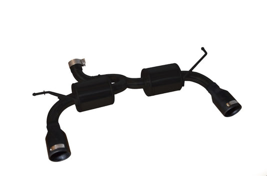 Injen Stealth Black Dual Exhaust System Black Tips (REAR): Jeep Wrangler JK 2007-18 3.6/3.8L