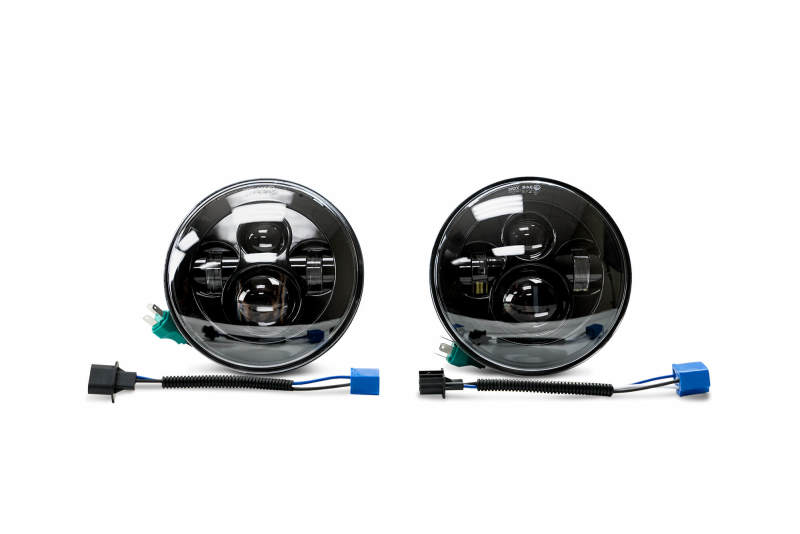 DV8 Offroad LED Projector Headlights: Jeep Wrangler JK 2007-2018