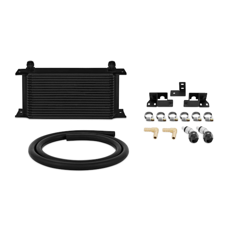 Mishimoto Transmission Cooler Kit 19-Row Bar-Plate Silver (FRONT): Jeep Wrangler JK 2007-2011 3.8L