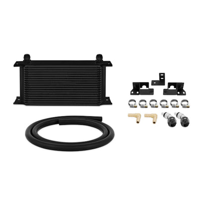 Mishimoto Transmission Cooler Kit 19-Row Bar-Plate Black (FRONT): Jeep Wrangler JK 2007-2011 3.8L