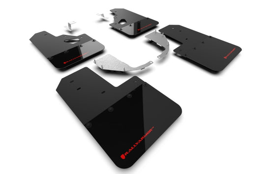 Rally Armor Blk Mud Flap w/ Red Logo | Ford Bronco (21-26) (MF85-RR-ST-RD)