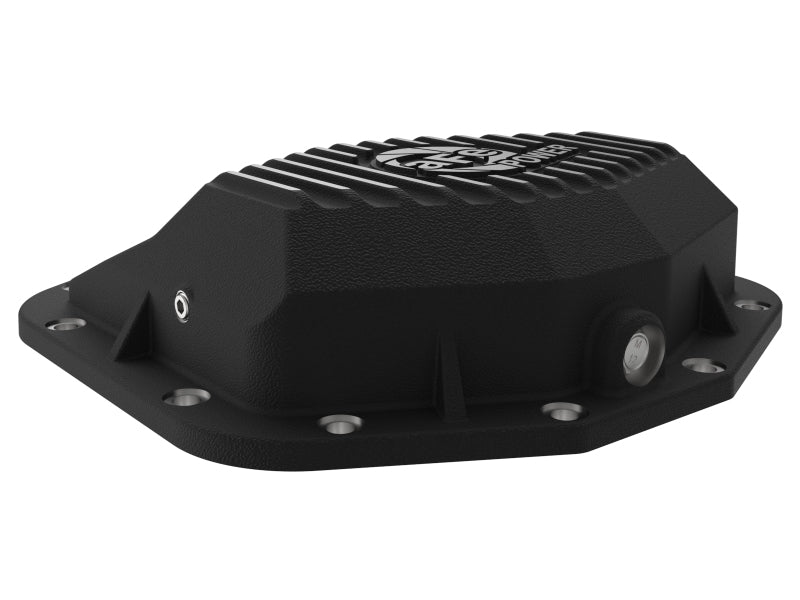 AFE Pro Series Rear Differential Cover (Black w/Machined Fins): Ram 6.2L 1500 TRX 2021 - 2024