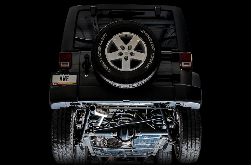 AWE Trail Edition Cat-Back Exhaust (Single Turn-Down Exit): Jeep Gladiator 3.6L V6 2020 - 2025